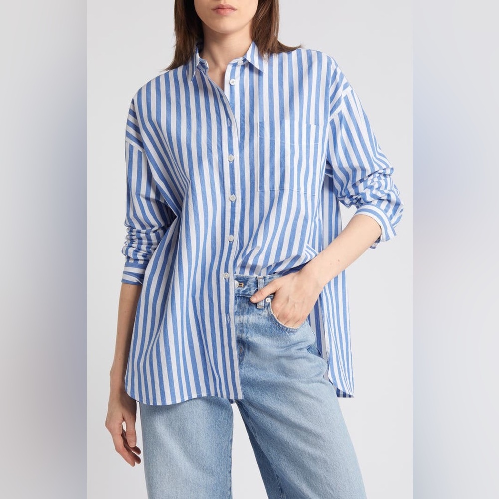 Madewell Signature Oversize Button-Up Shirt